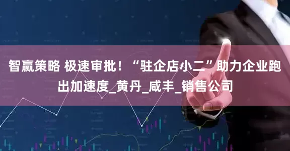 智赢策略 极速审批！“驻企店小二”助力企业跑出加速度_黄丹_咸丰_销售公司