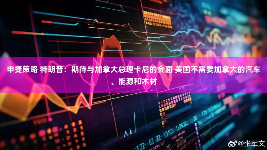 申捷策略 特朗普：期待与加拿大总理卡尼的会面 美国不需要加拿大的汽车、能源和木材